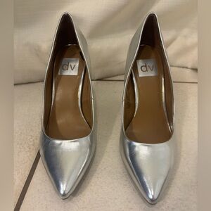 DV by Dolce Vita Women's Metallic Silver Heels